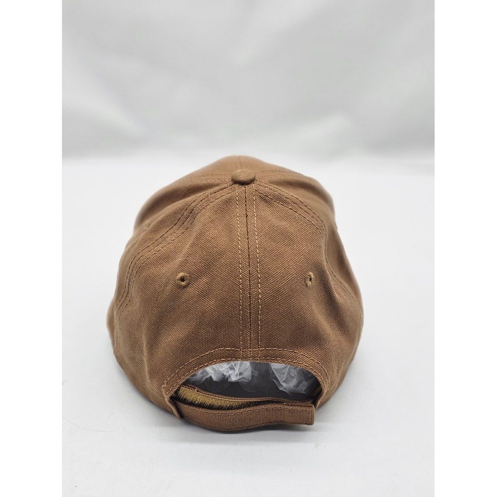 STIHL Hat Men One Size Brown Embroidered Canvas Logo Adjustable Cap - Picture 4 of 8